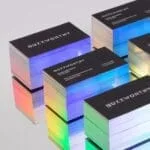 Holographische Folienkante Visitenkarte / Benutzerdefinierte Visitenkarten