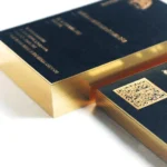 Luxury Black Gold Foil Edge Business Card